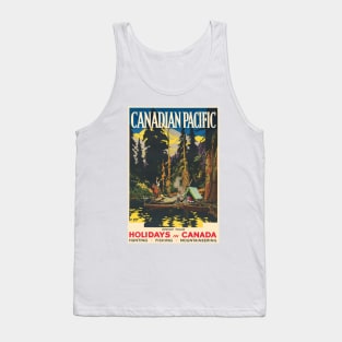 Spend your holidays in Canada Vintage Poster 1926 Tank Top